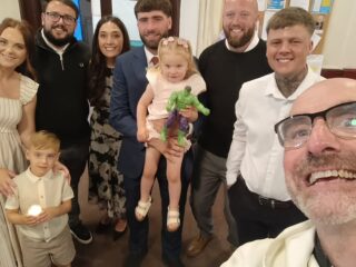 Hulk happy Matilda christened! Matilda make Mum and Dad very proud and happy!